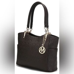 NWT | Mia K Collection Shoulder Handbag for Women: Vegan Leather Bag